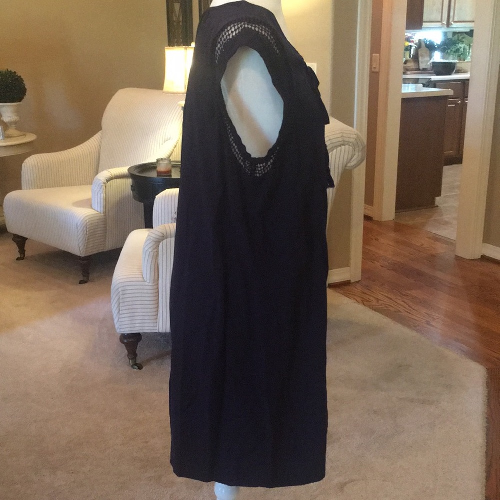 Signature Studio Navy Blue Sleeveless MIDI Dress - Picture 6 of 12